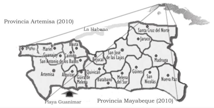 Figura 1. Playa Guanímar, localidad de estudio.