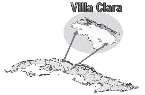 Figura 2. Localización de la Empresa Agro-Forestal Villa Clara (EAFVC).