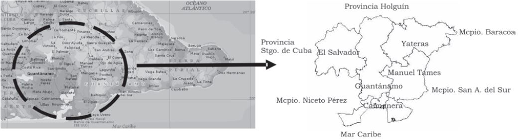 Ubicación de la EFI Guantánamo