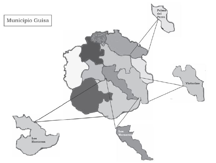 Localización de áreas seleccionadas.